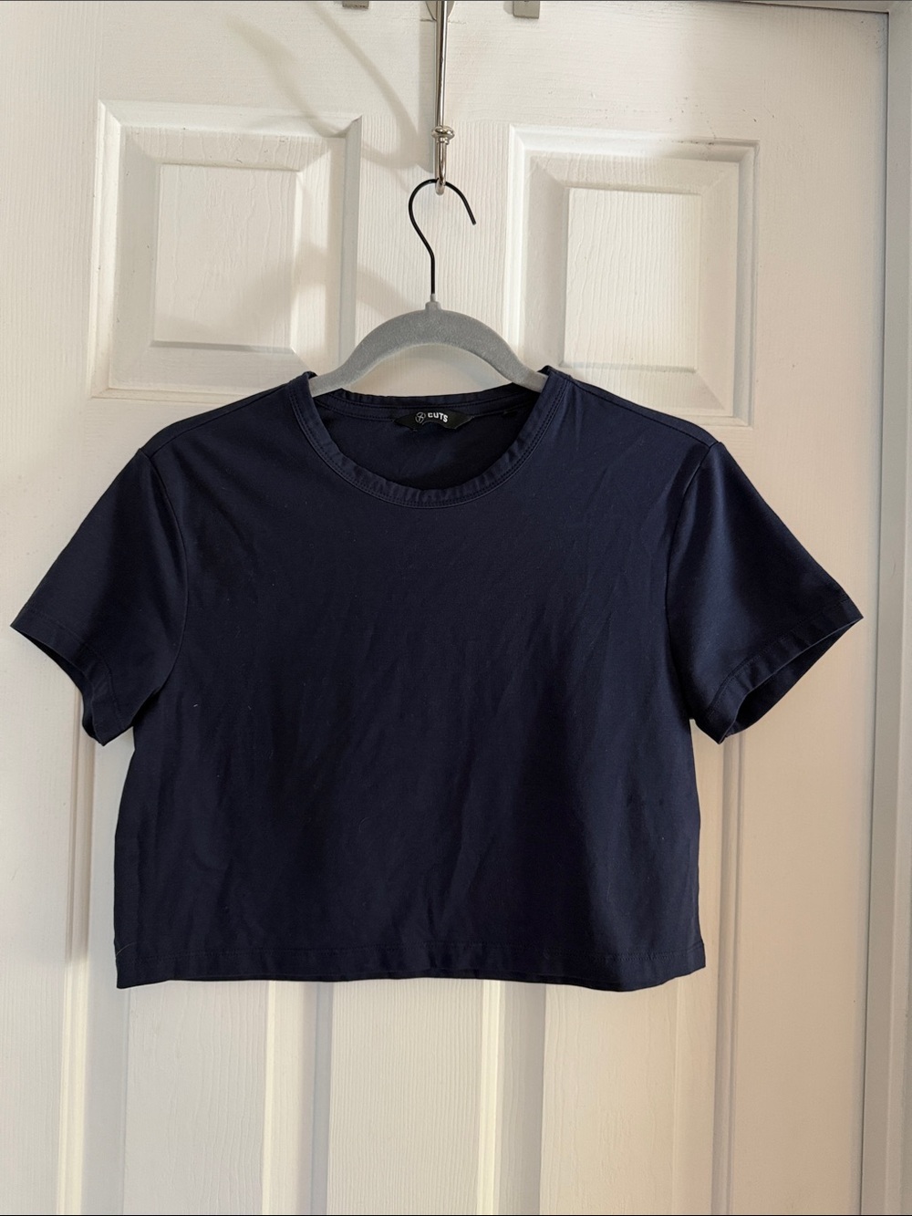 Cuts Clothing Women's Premium Almost Friday Casual Crop Top navy XS